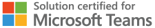 Solution certified for Microsoft Teams badge